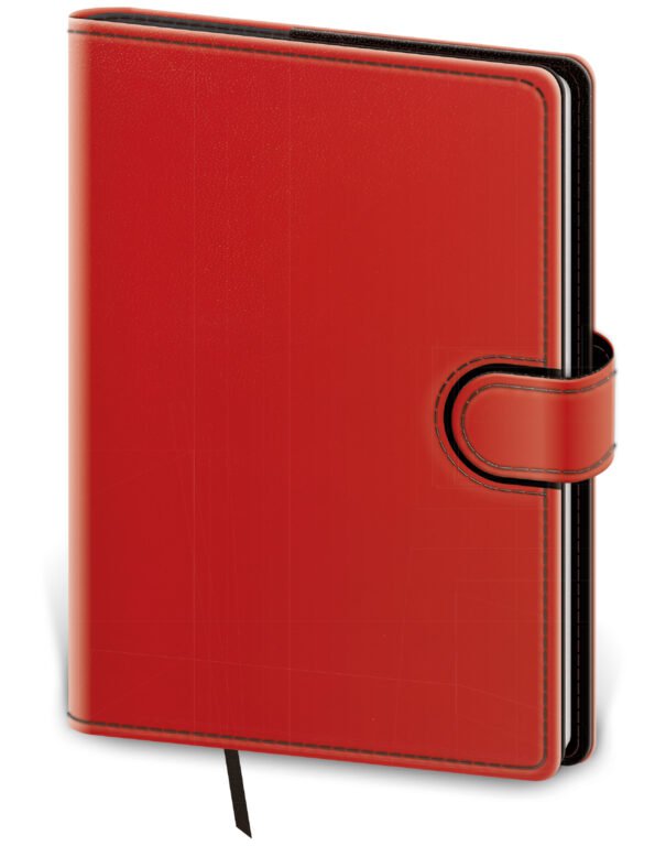Týdenní diář A5 Flip červeno/černý