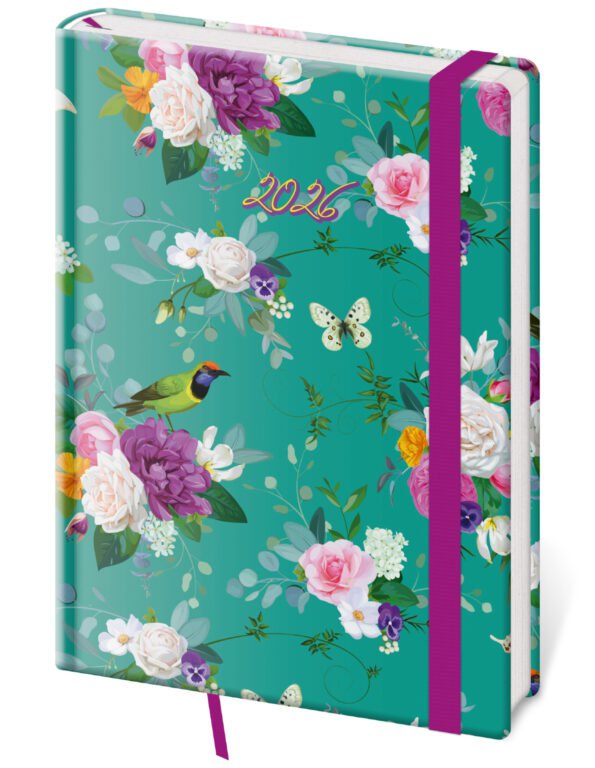 Denní diář A5 Vario Romance s gumičkou