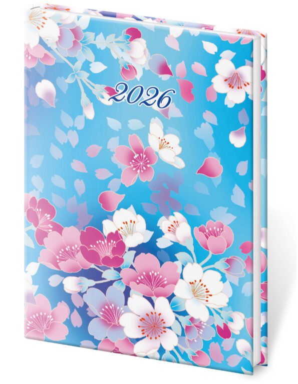 SOFT (ekologické desky) - Kapesní diář A7 Vario Lyra Blossom