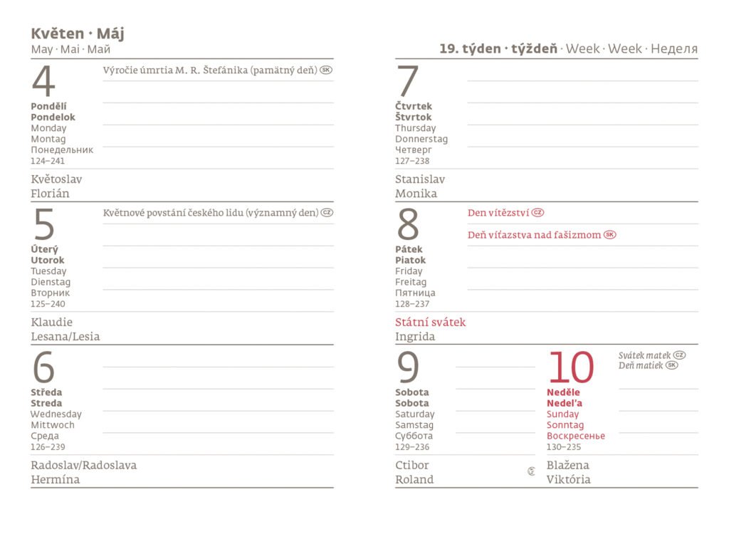 Diáře 2026, plánovací diáře - Kapesní diář A7 Vario Lyra Blossom