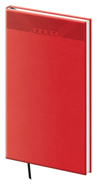 Kapesní diář A6 Print Classic červený