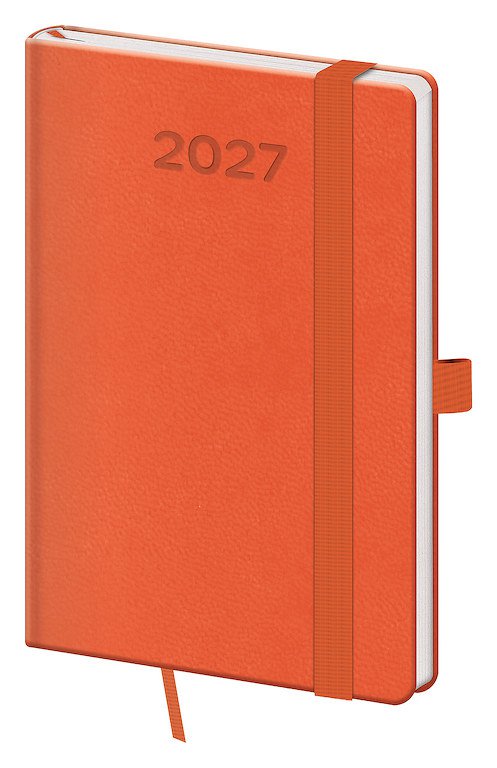 Kapesní diář A6 Print Pop oranžový