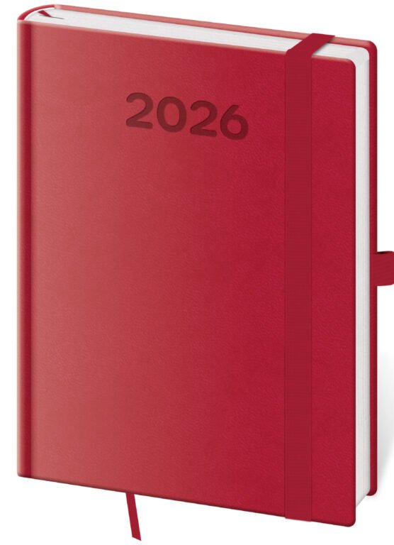 SOFT (ekologické desky) - Týdenní diář B6 Print Pop malinový