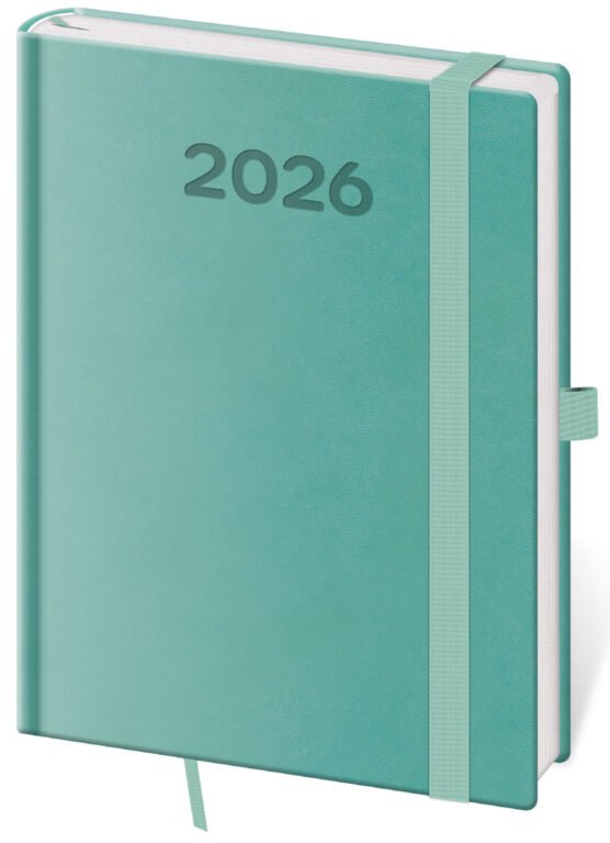 SOFT (ekologické desky) - Denní diář B6 Print Pop světle zelený