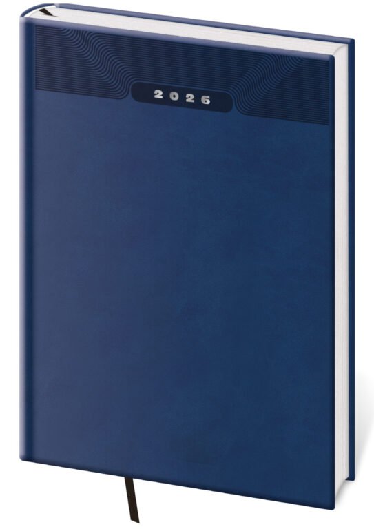 SOFT (ekologické desky) - Denní diář A4 Print Classic modrý