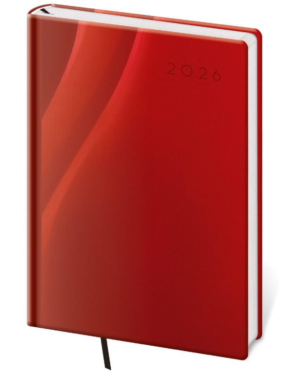 SOFT (ekologické desky) - Týdenní diář A5 Vario Red design