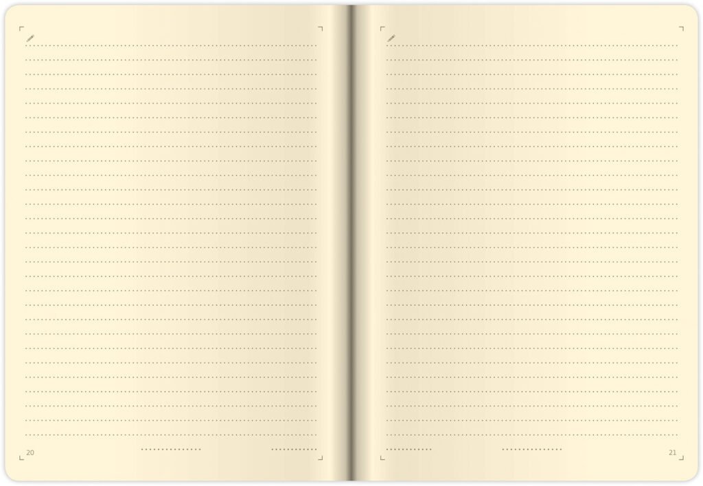 Zápisníky s poutkem na tužku - Linkovaný zápisník Flip M černo/zelený