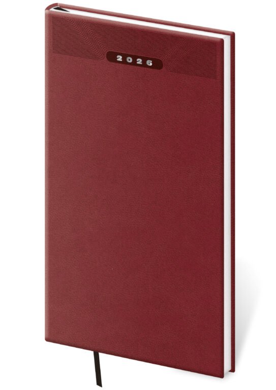 Kapesní diář Print Classic angl. červený