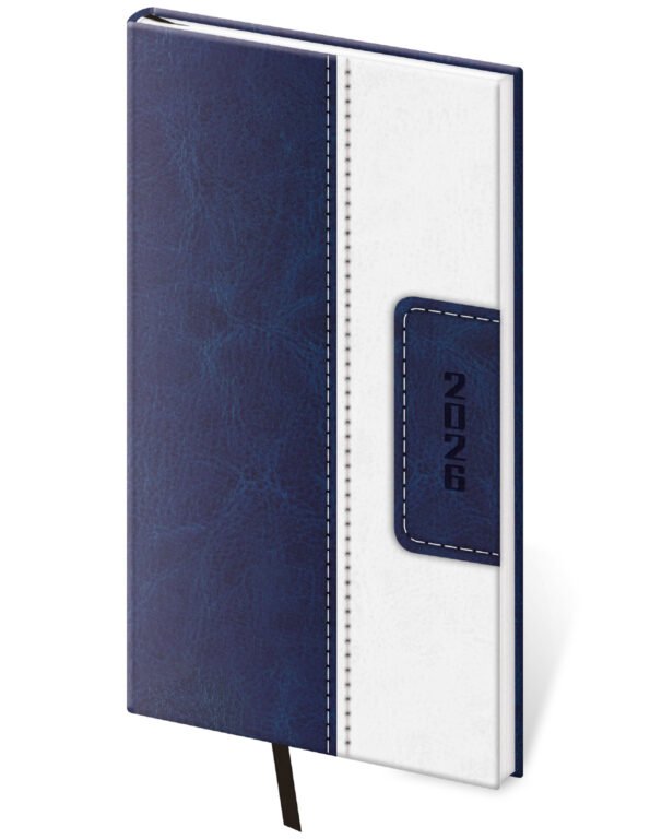 SOFT (ekologické desky) - Kapesní diář Classic modro/bílý