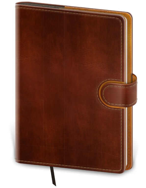 SOFT (ekologické desky) - Denní diář B6 Flip hnědo/hnědý