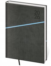 Diáře 2026, plánovací diáře - Denní diář A5 Grife šedo/modrý