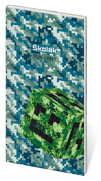 FLIP (s vyměnitelnou náplní) - Diář Školák Craftboy 2026/27 - české kalendárium