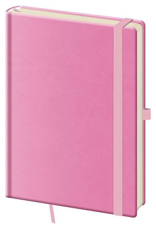 Tečkovaný zápisník Print Pop L Pink (čtverečkovaný)