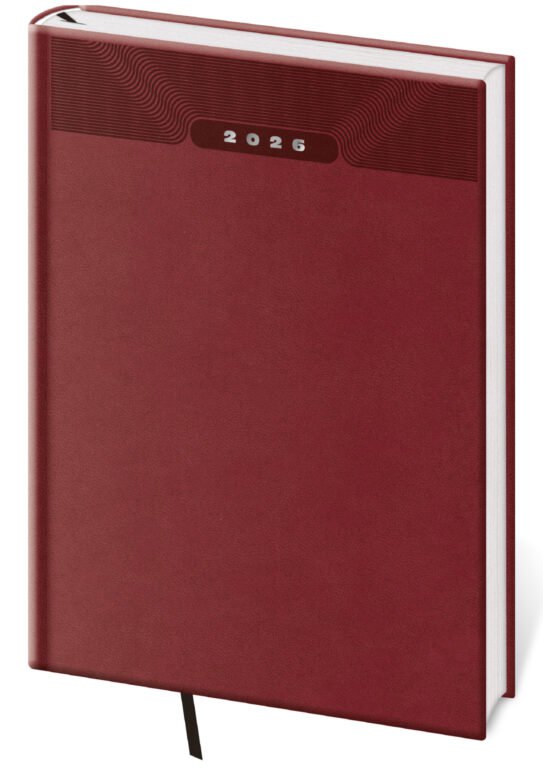 Týdenní diář B5 Print Classic angl. červený