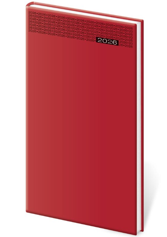 SOFT (ekologické desky) - Kapesní diář Gommato červený