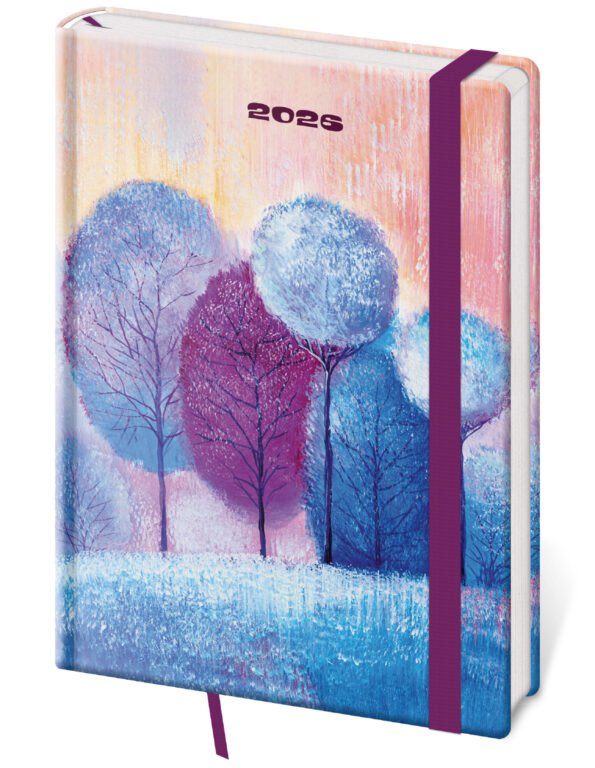 SOFT (ekologické desky) - Týdenní diář A5 Vario Eden s gumičkou