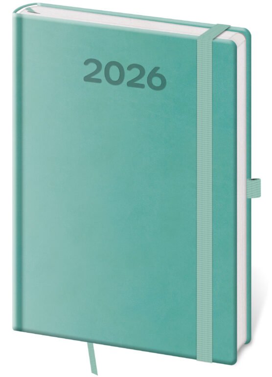 Denní diář A5 Print Pop světle zelený