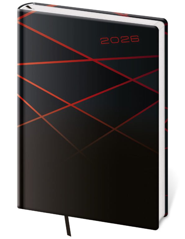 SOFT (ekologické desky) - Týdenní diář A5 Vario Black design