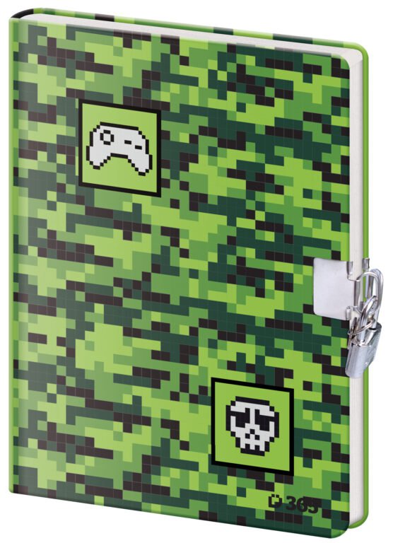 Zápisníky, poznámkové bloky, deníky a notesy - Památník 13x18 cm se zámkem - Play