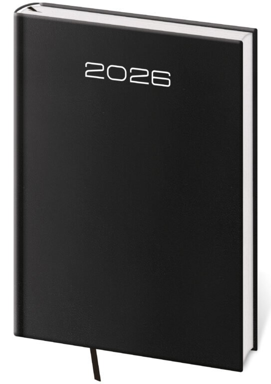 SOFT (ekologické desky) - Denní diář A5 Old Karachi černý