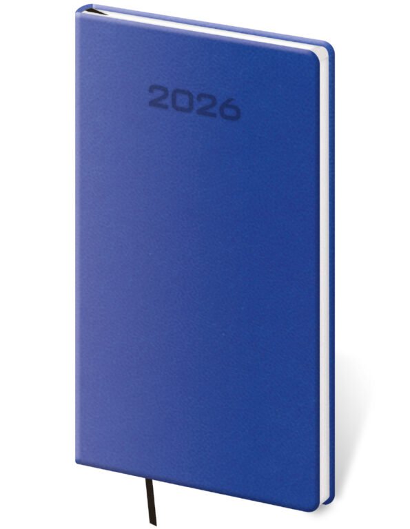 Kapesní koženkové diáře - Kapesní diář Soft modrý