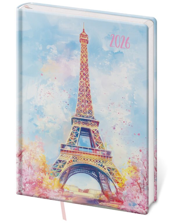 SOFT (ekologické desky) - Denní diář A5 Vario Lyra Paris