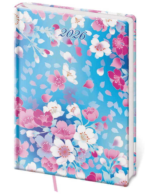 SOFT (ekologické desky) - Denní diář A5 Vario Lyra Blossom
