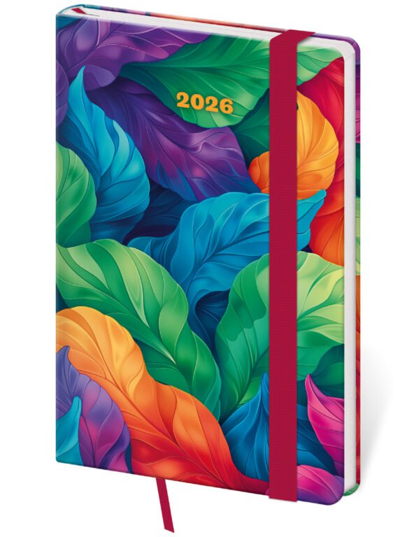 SOFT (ekologické desky) - Kapesní diář Vario Tropical s gumičkou