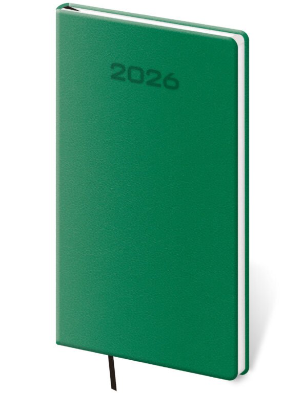 Kapesní koženkové diáře - Kapesní diář Soft zelený