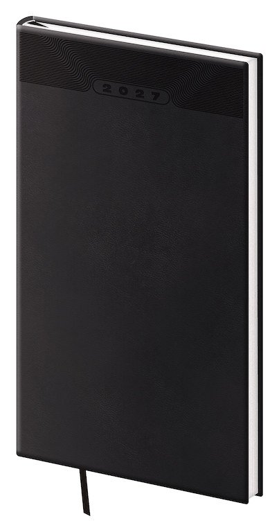 FLIP (s vyměnitelnou náplní) - Kapesní diář A6 Print Classic černý