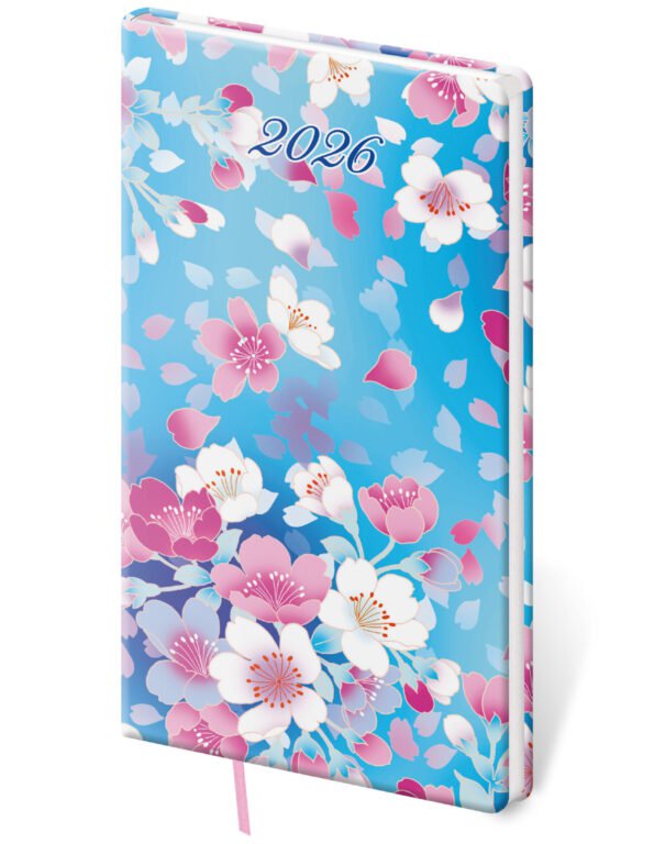 SOFT (ekologické desky) - Kapesní diář Vario Lyra Blossom