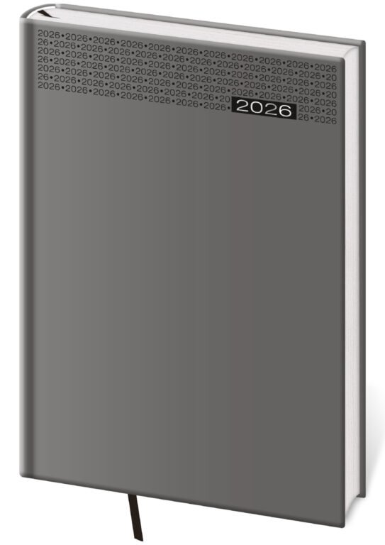 SOFT (ekologické desky) - Týdenní diář A5 Gommato šedý