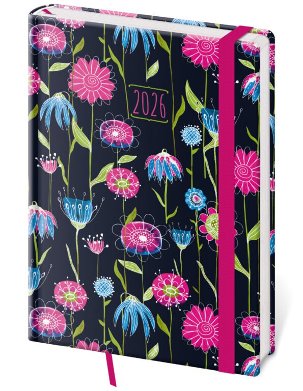 SOFT (ekologické desky) - Denní diář A5 Vario Fragrance s gumičkou