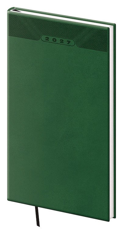 FLIP (s vyměnitelnou náplní) - Kapesní diář A6 Print Classic zelený