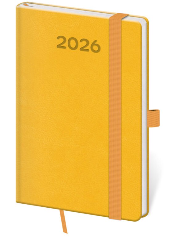 Kapesní diář Print Pop žlutý