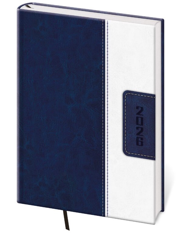 SOFT (ekologické desky) - Týdenní diář A5 Classic modro/bílý