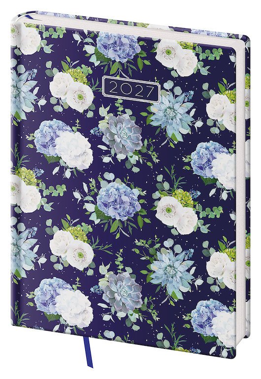 FLIP (s vyměnitelnou náplní) - Týdenní diář B6 Vario Lyra Floral