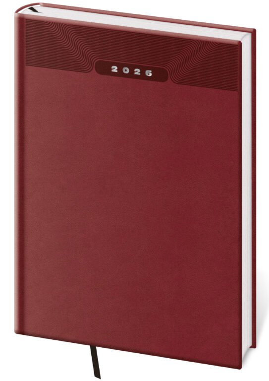 SOFT (ekologické desky) - Týdenní diář A5 Print Classic angl. červený