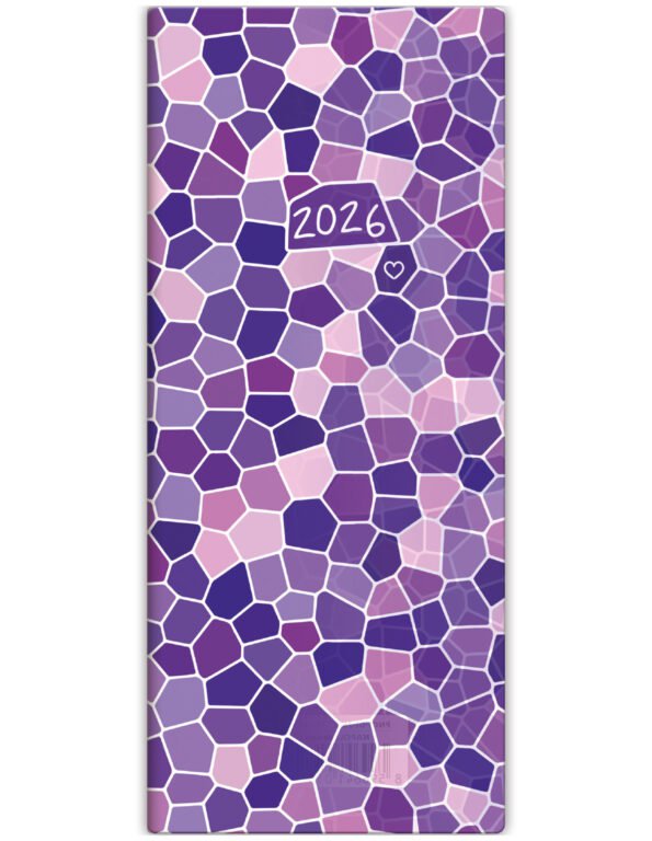 SOFT (ekologické desky) - Měsíční diář Napoli design 1