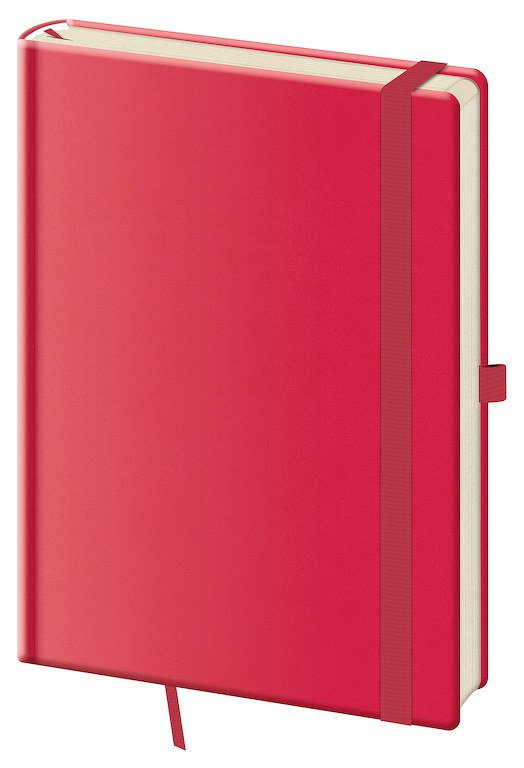 Linkovaný zápisník Print Pop L Raspberry