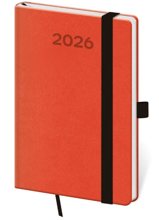 SOFT (ekologické desky) - Kapesní diář Print Pop oranžový