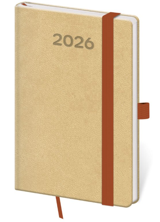 SOFT (ekologické desky) - Kapesní diář Print Pop cappuccino