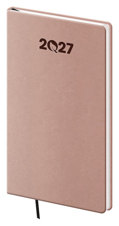 FLIP (s vyměnitelnou náplní) - Kapesní diář A6 ECO Almond