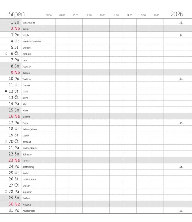 Diáře 2026, plánovací diáře - Měsíční diář Torino modrý