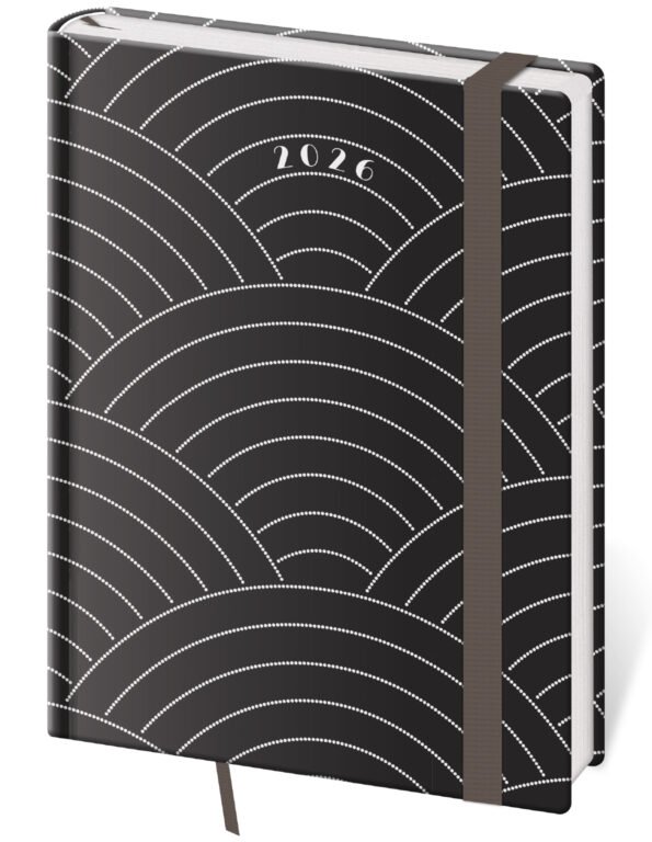 SOFT (ekologické desky) - Týdenní diář B6 Vario Round s gumičkou