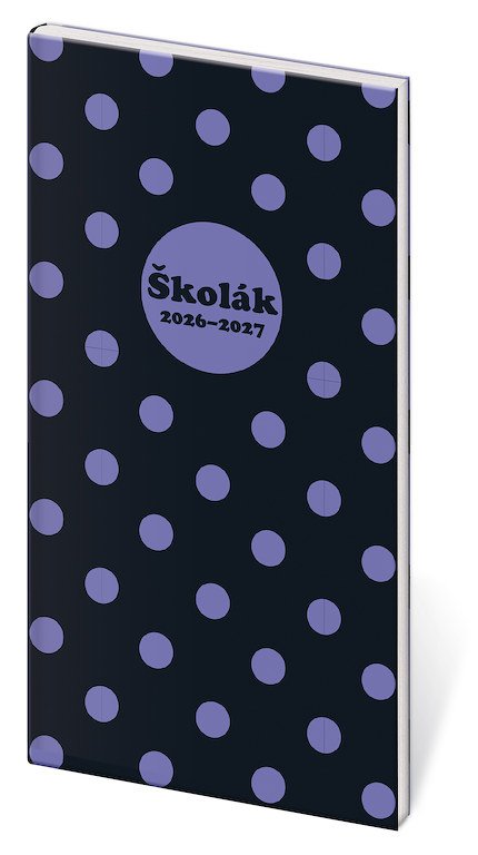 FLIP (s vyměnitelnou náplní) - Diář Školák Cute Bow 2026/27 - české kalendárium