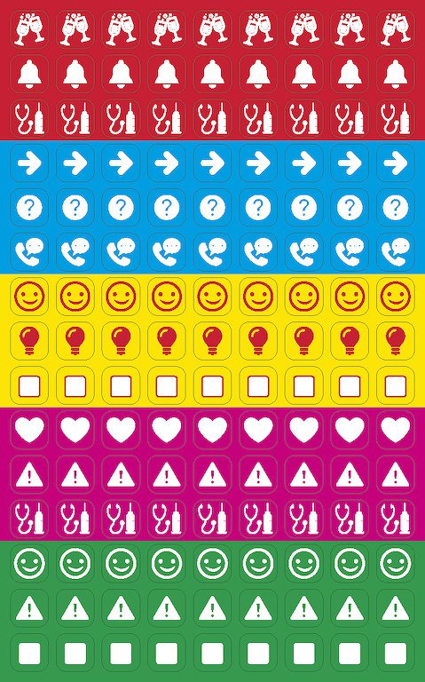 Zápisníky se samolepkami - Tečkovaný zápisník Print Pop L Grey (čtverečkovaný)