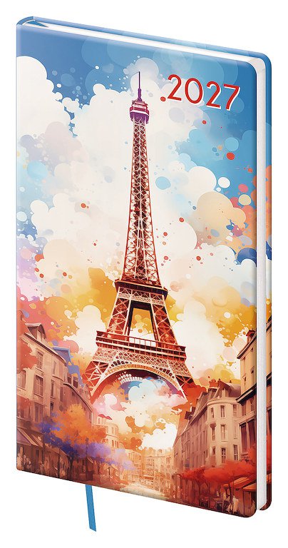 FLIP (s vyměnitelnou náplní) - Kapesní diář A6 Vario Lyra Paris
