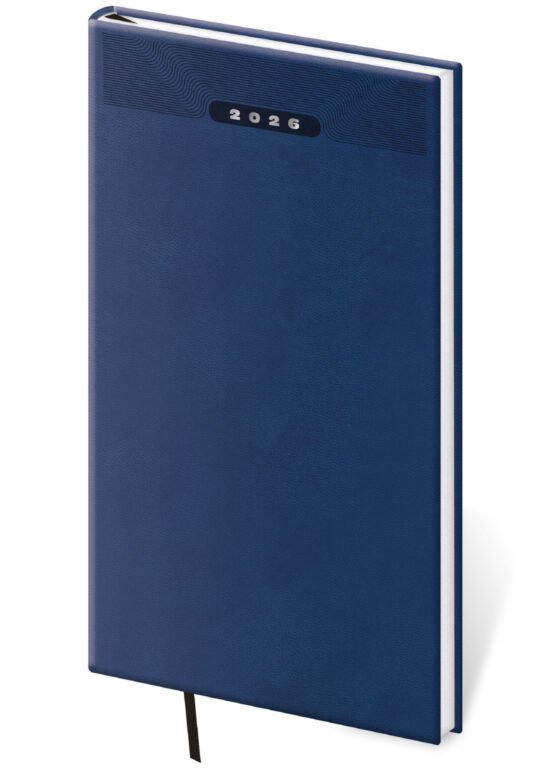 SOFT (ekologické desky) - Kapesní diář Print Classic modrý
