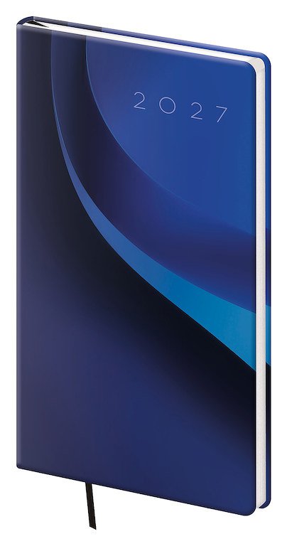 Diáře 2027, plánovací diáře - Kapesní diář A6 Vario Blue wave